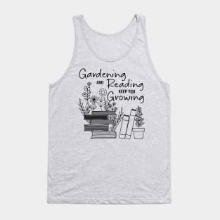 BOHO GARDENING AND READING KEEP YOU GROWING Tank Top